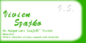 vivien szajko business card